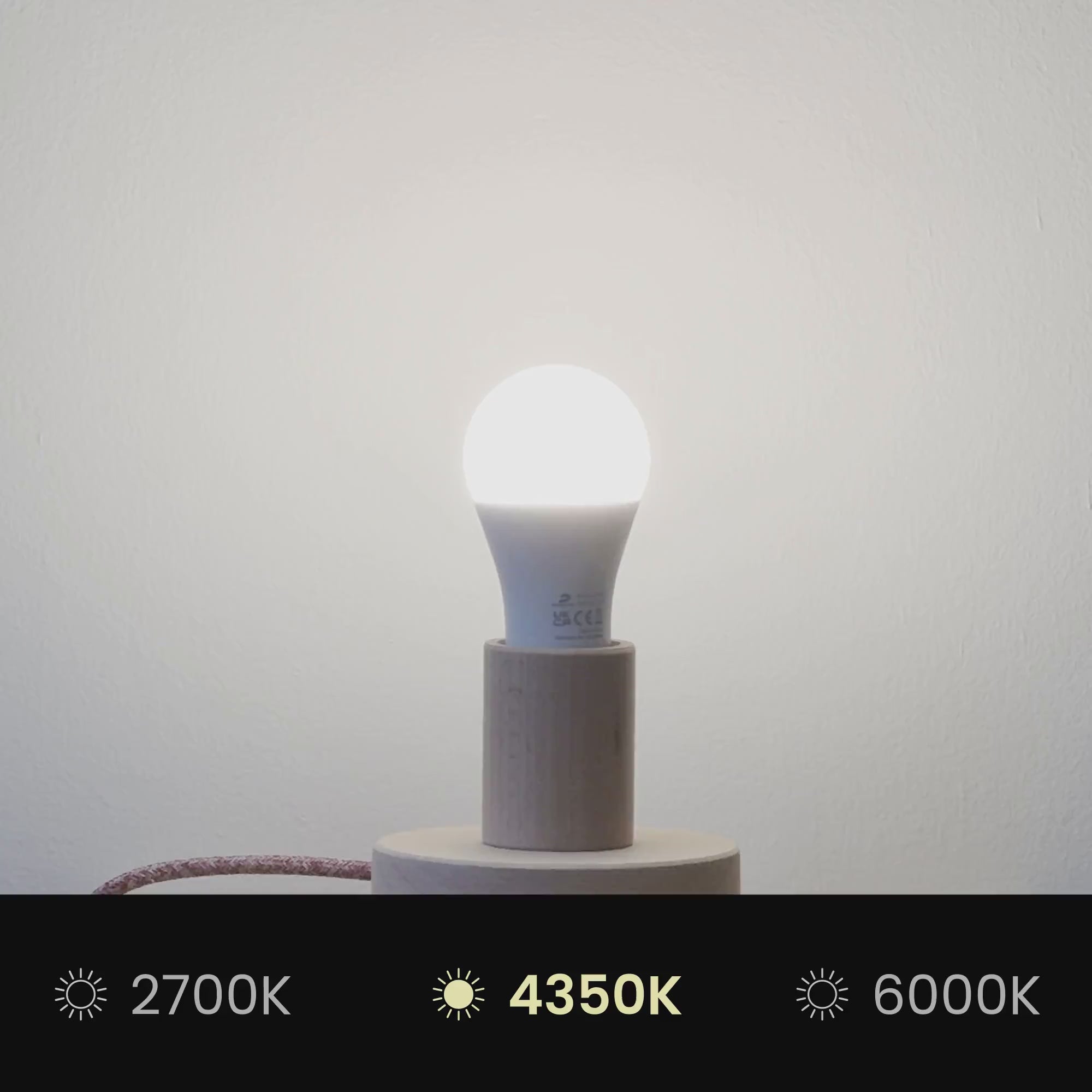 Video laden: Lampenschirm Athena mit E27-Fassung für Tisch- oder Stehlampe – Made in Italy – Sandwolle