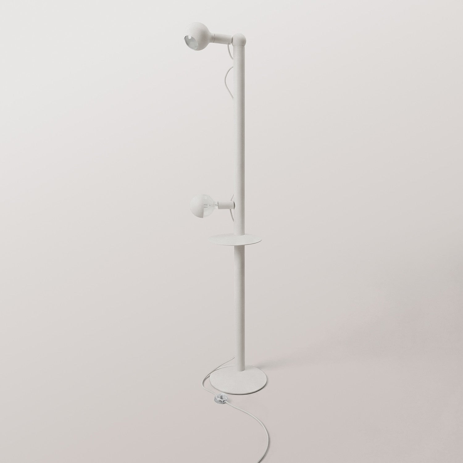 Rocco XXL - Lampada da terra con lampadina Maria e Camo - Bianco