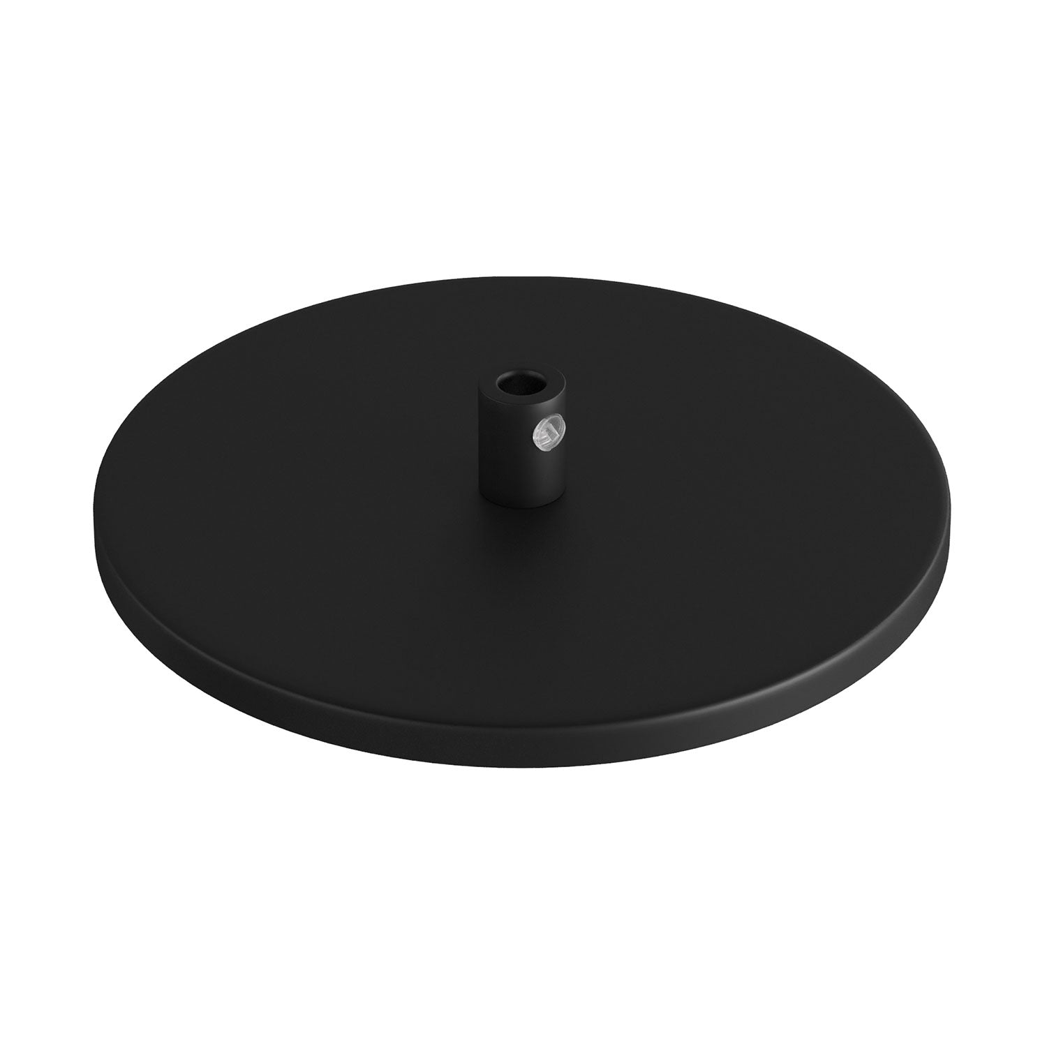 Rosone da incasso rasomuro a 1 foro centrale - Nero - Creative Cables