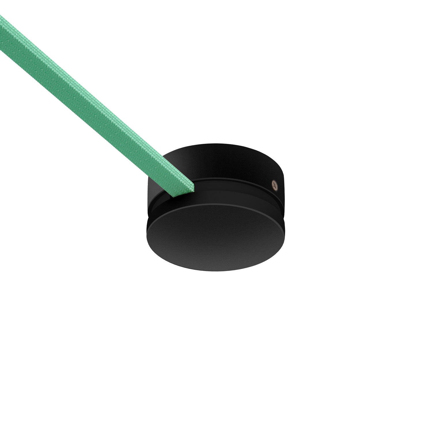 Rosone in legno per cavo per catenaria e sistema Filé. Made in Italy - Nero - Creative Cables