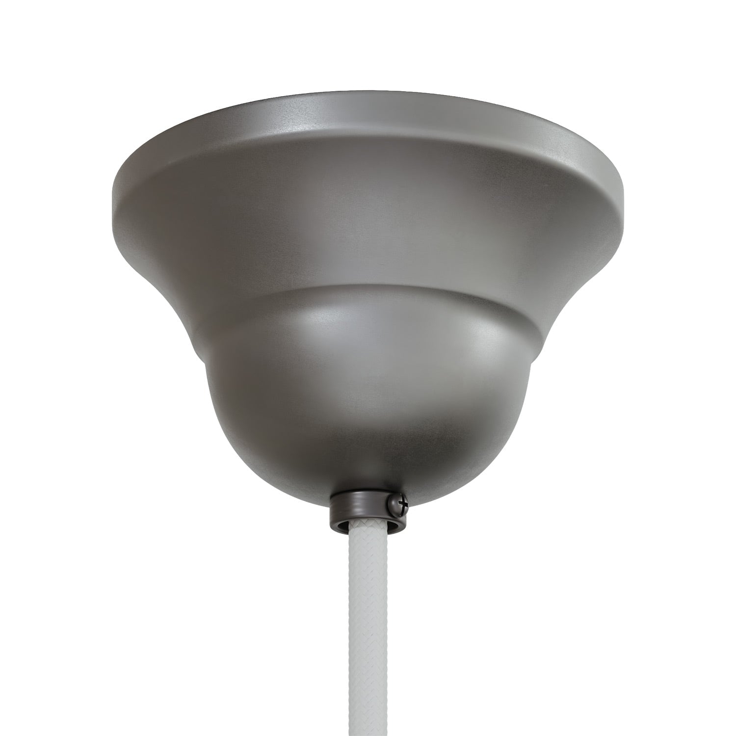 Rosone vintage in ferro con anellino di pressione e vite - Ø 90 mm