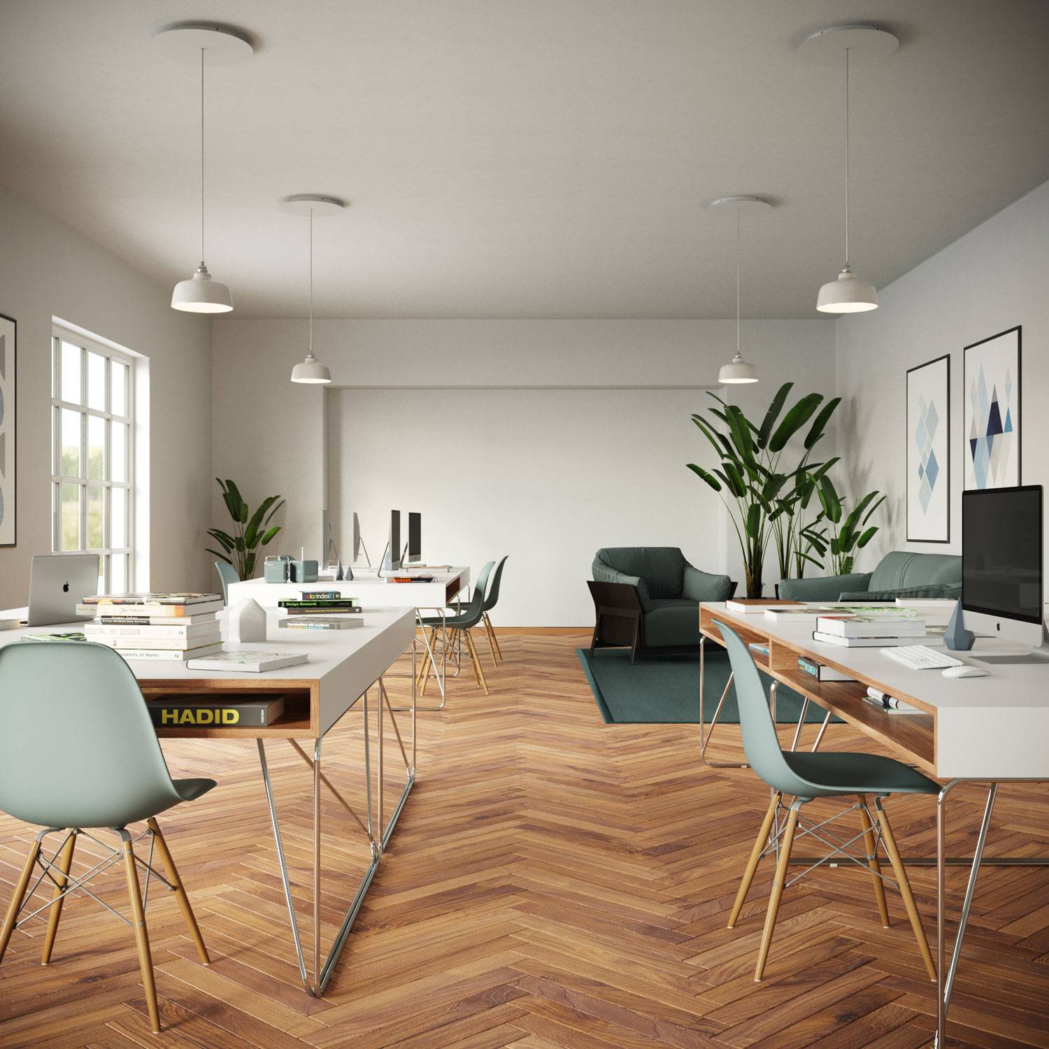 Rosone XXL Rose-One rotondo, diametro 400 mm con 1 foro e 4 fori laterali - Petrolio Bianco