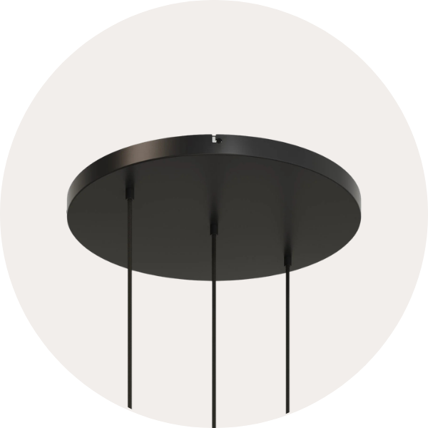 Lampenbaldachine aus Aluminium