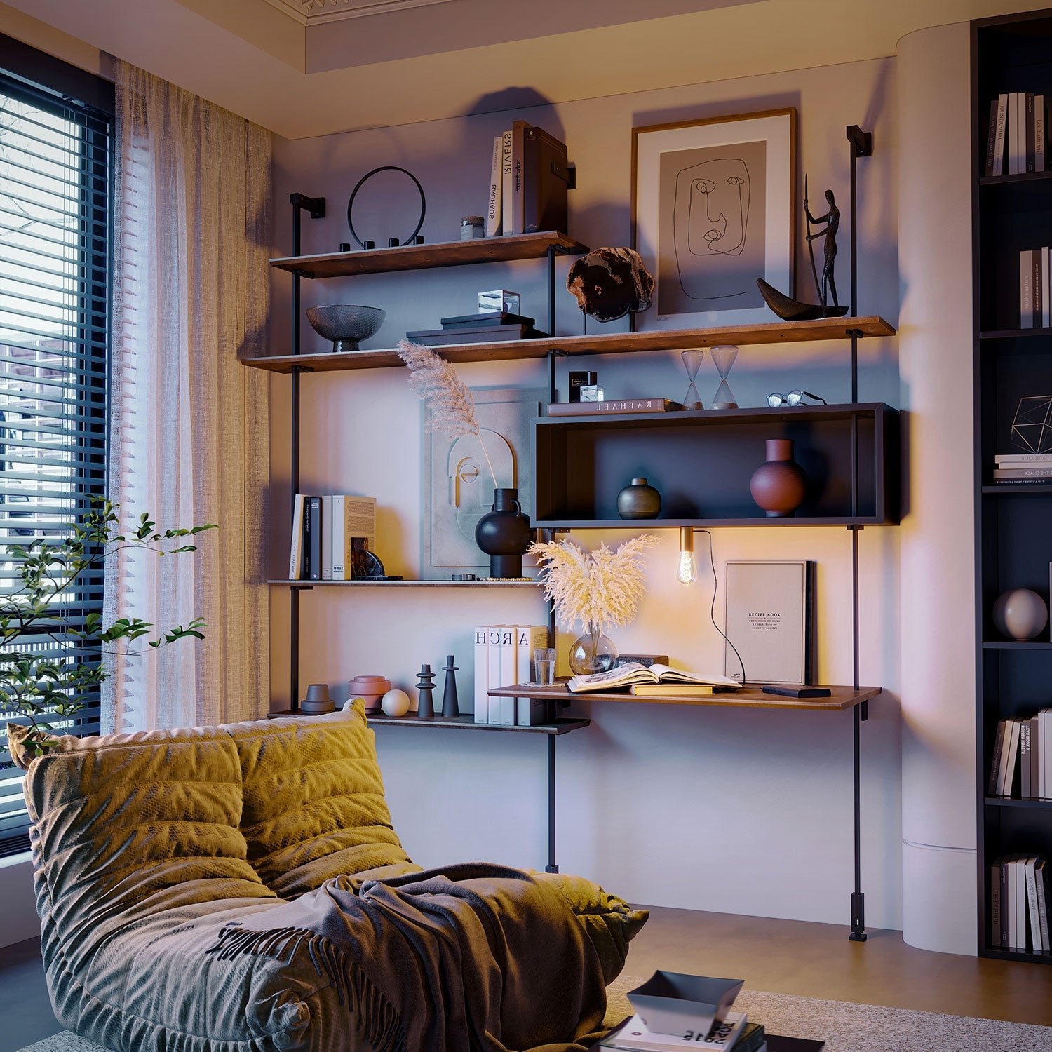 SI! Lampada portatile a 5V con lampadina ST64 - Bronzo satinato