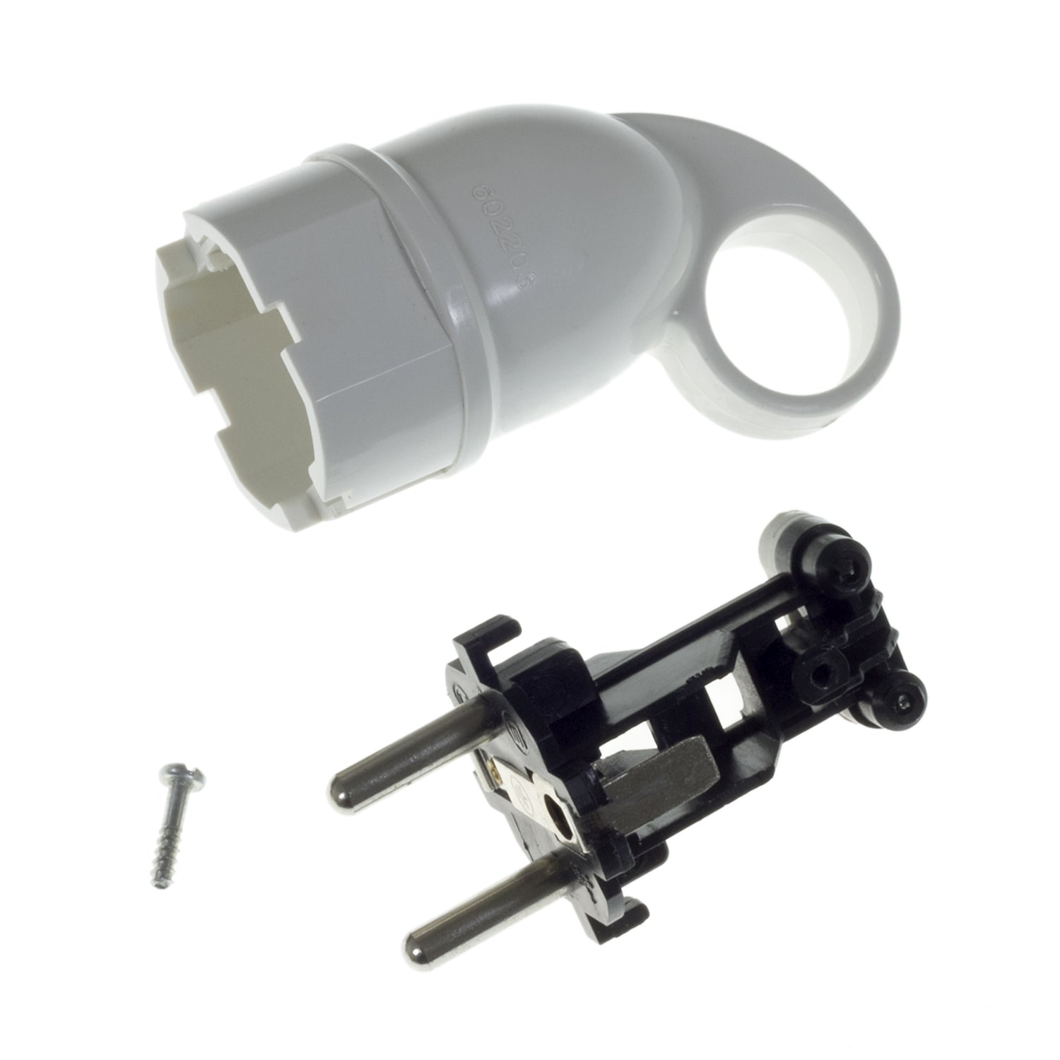 Spina Schuko Confort con anello 16A 250V - Bianco