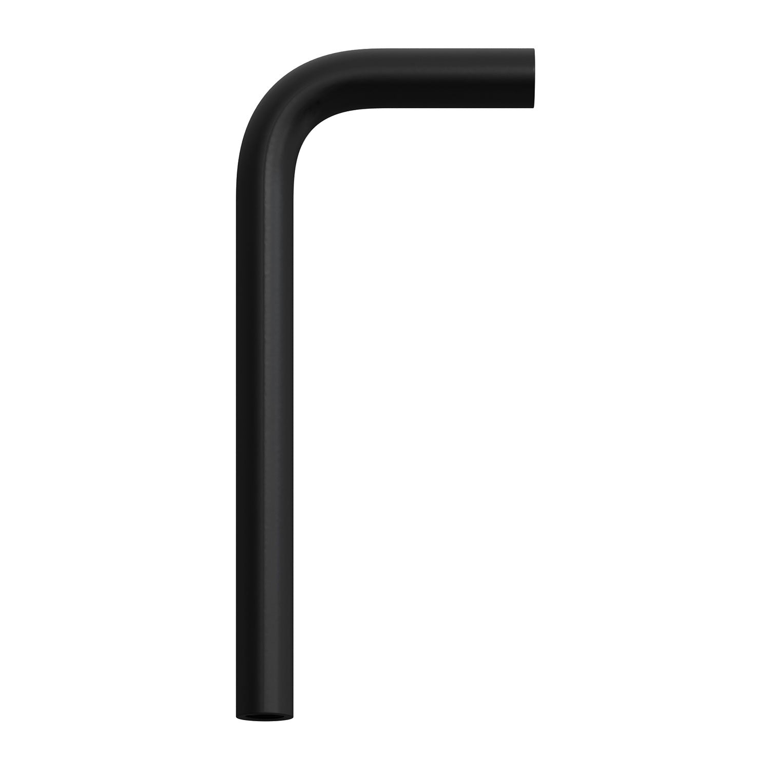 Tubo curvo di estensione 14 cm in metallo - Nero